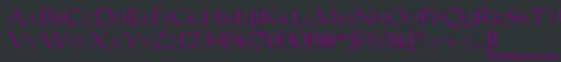 CarlosdbNormal Font – Purple Fonts on Black Background