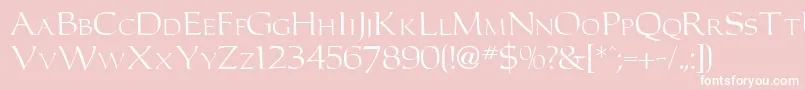 CarlosdbNormal Font – White Fonts on Pink Background