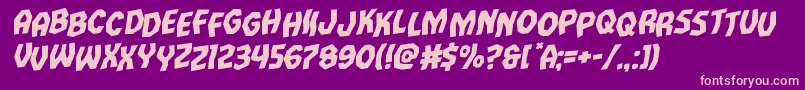 Vampirebridestagrotal Font – Pink Fonts on Purple Background