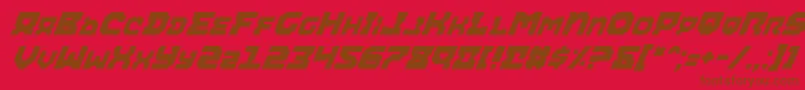 AiracobraItalic Font – Brown Fonts on Red Background