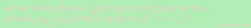 Kracklite Font – Pink Fonts on Green Background