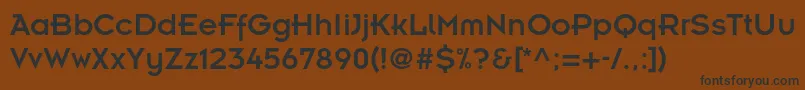 Insignialtstd Font – Black Fonts on Brown Background