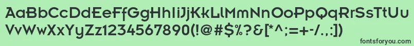 Insignialtstd Font – Black Fonts on Green Background