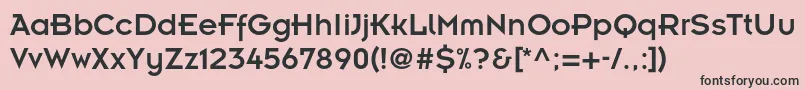 Insignialtstd Font – Black Fonts on Pink Background