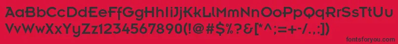 Insignialtstd Font – Black Fonts on Red Background