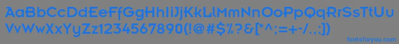 Insignialtstd Font – Blue Fonts on Gray Background