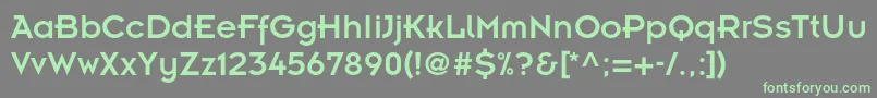 Insignialtstd Font – Green Fonts on Gray Background
