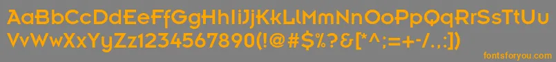 Insignialtstd Font – Orange Fonts on Gray Background