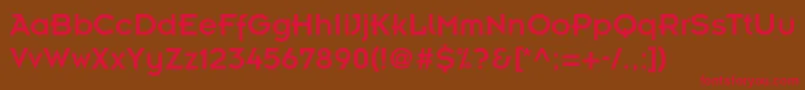 Insignialtstd Font – Red Fonts on Brown Background