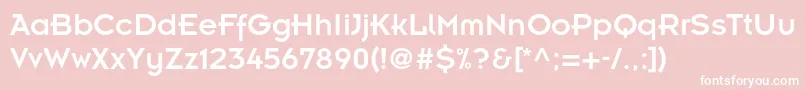 Insignialtstd Font – White Fonts on Pink Background