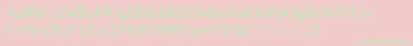 MinionproMediumdisp Font – Green Fonts on Pink Background