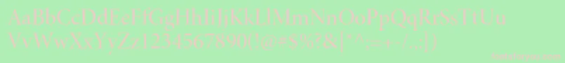 MinionproMediumdisp Font – Pink Fonts on Green Background