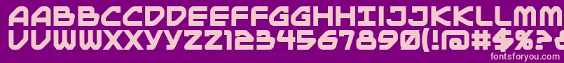 Mainbb Font – Pink Fonts on Purple Background