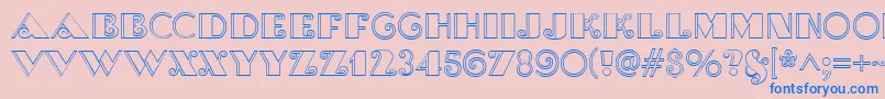 BrasileiroTwoMedium Font – Blue Fonts on Pink Background