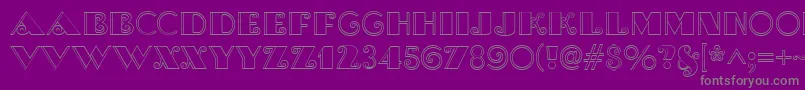 BrasileiroTwoMedium Font – Gray Fonts on Purple Background