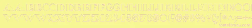 BrasileiroTwoMedium Font – Pink Fonts on Yellow Background