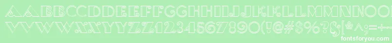BrasileiroTwoMedium Font – White Fonts on Green Background