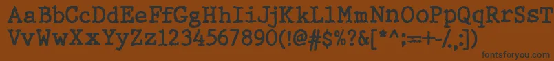 WbxGt Font – Black Fonts on Brown Background