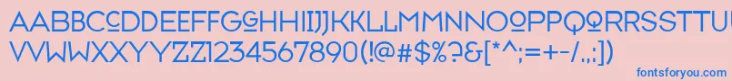 Шрифт Typefaceseven – синие шрифты на розовом фоне