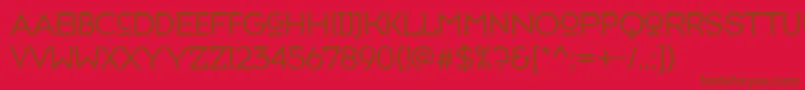 Шрифт Typefaceseven – коричневые шрифты на красном фоне