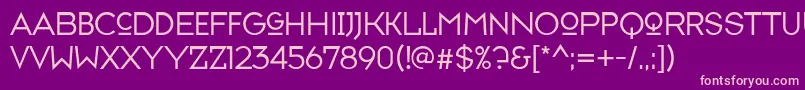Typefaceseven Font – Pink Fonts on Purple Background