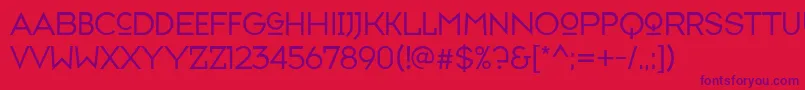 Police Typefaceseven – polices violettes sur fond rouge