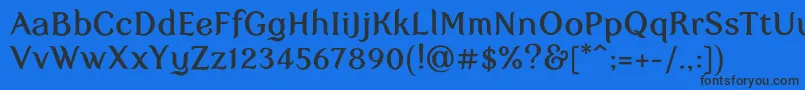 Myfaircody Font – Black Fonts on Blue Background