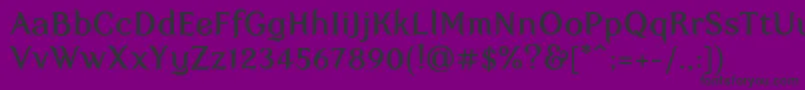 フォントMyfaircody – 紫の背景に黒い文字