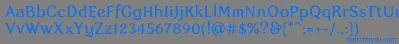 Myfaircody Font – Blue Fonts on Gray Background