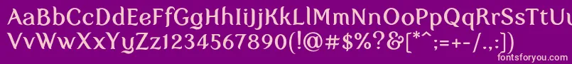 Myfaircody Font – Pink Fonts on Purple Background