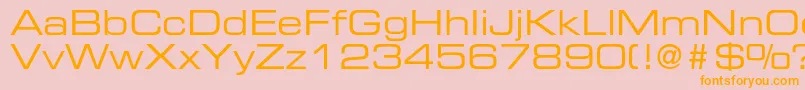 EurostileltstdEx2 Font – Orange Fonts on Pink Background