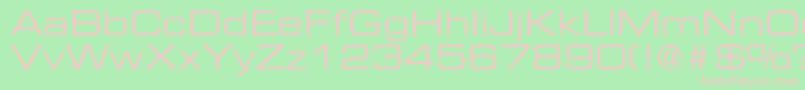 EurostileltstdEx2 Font – Pink Fonts on Green Background