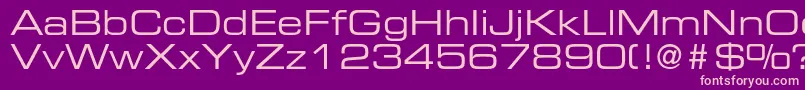 EurostileltstdEx2 Font – Pink Fonts on Purple Background