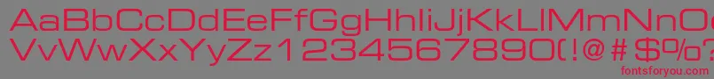 EurostileltstdEx2 Font – Red Fonts on Gray Background