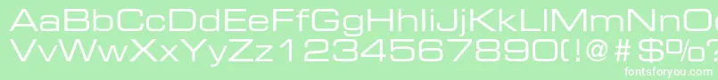 EurostileltstdEx2 Font – White Fonts on Green Background