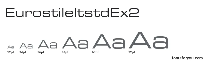 Размеры шрифта EurostileltstdEx2
