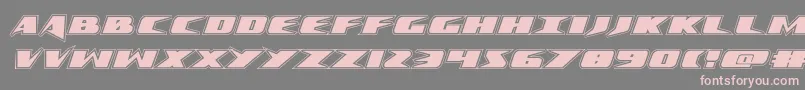 Crimesyndicateacad-Schriftart – Rosa Schriften auf grauem Hintergrund
