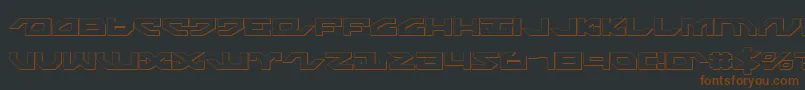 Nightrunners Font – Brown Fonts on Black Background
