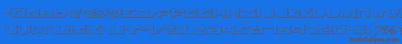 Шрифт Nightrunners – коричневые шрифты на синем фоне