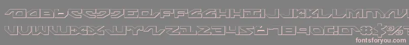 フォントNightrunners – 灰色の背景にピンクのフォント