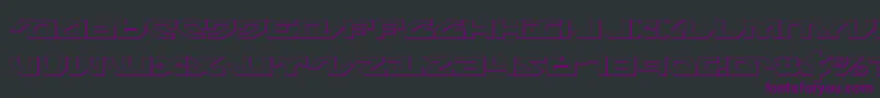 Шрифт Nightrunners – фиолетовые шрифты на чёрном фоне