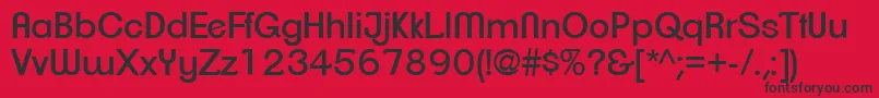 ClementepdaiRegular Font – Black Fonts on Red Background