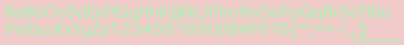 ClementepdaiRegular Font – Green Fonts on Pink Background