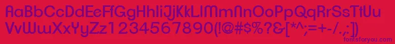 ClementepdaiRegular Font – Purple Fonts on Red Background