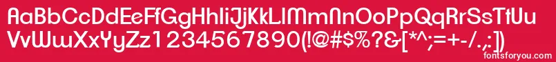 ClementepdaiRegular Font – White Fonts on Red Background