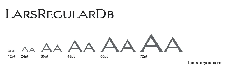 Размеры шрифта LarsRegularDb