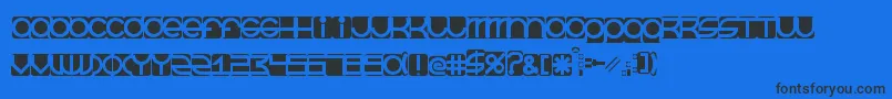 BeastmodeInverted Font – Black Fonts on Blue Background