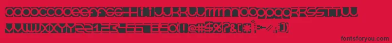 BeastmodeInverted Font – Black Fonts on Red Background