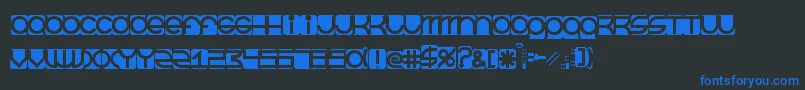 Шрифт BeastmodeInverted – синие шрифты на чёрном фоне