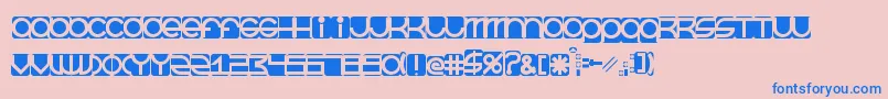 BeastmodeInverted Font – Blue Fonts on Pink Background